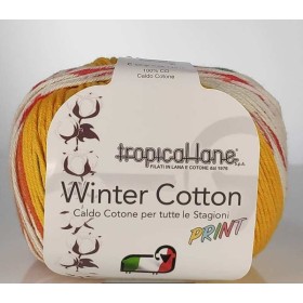 WINTER COTTON PRINT - TROPICAL LANE 103 Amarillo Fuerte