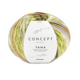 TAIKA SOCKS 100 VERDE (Verde-Ocre-Azul Celeste)