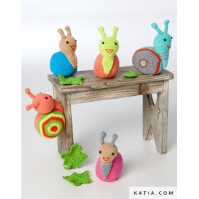 PATRÓN GRATIS CARACOLES AMIGURUMI CON 100% COTTON