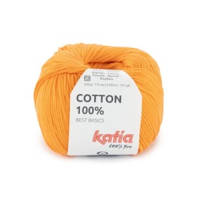 COTTON 100% 72. Naranja Fluor