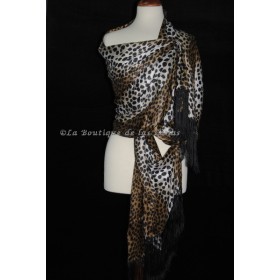 Estola Rectangular De Leopardo