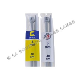 Agujas Tricotar 40cm Plastico 8 - 9