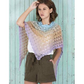 PATRON GRATIS PAÑUELO SPRING RAINBOW CROCHET
