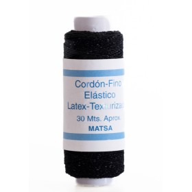 CORDÓN-FINO ELÁSTICO 1000. Negro