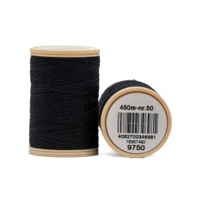 COATS COTTON 450M  9750. Negro